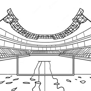 Laman Mewarna Padang Bola Sepak Dengan Tiang Gol 59494 13037