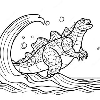 Godzilla Halaman Mewarna