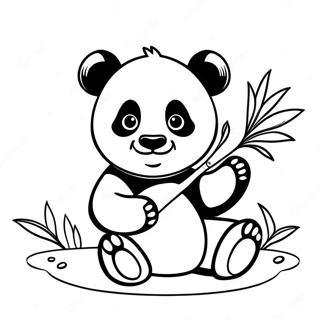 Panda Comel Makan Buluh Gambar Mewarna 60042-13150