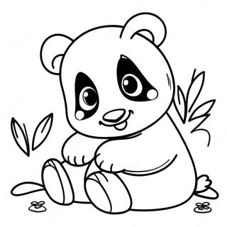 Panda Kecil Bermain Gambar Mewarna 60043-13153