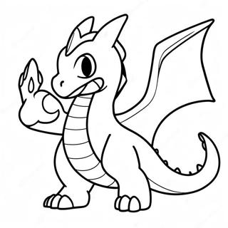 Halaman Mewarna Mega Charizard Terbang 60233-13193