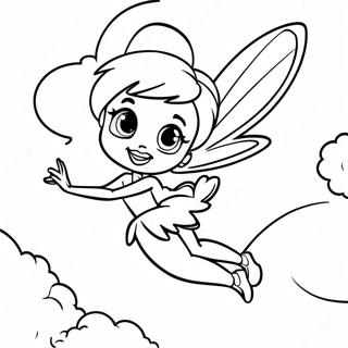 Halaman Mewarna Tinker Bell Terbang Di Langit 60311-13209