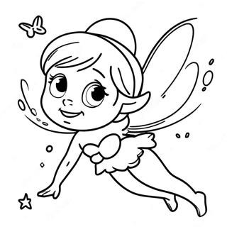 Halaman Mewarna Tinker Bell Terbang Di Langit 60311-13210