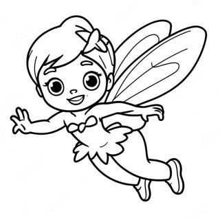 Halaman Mewarna Tinker Bell Terbang Di Langit 60311-13212