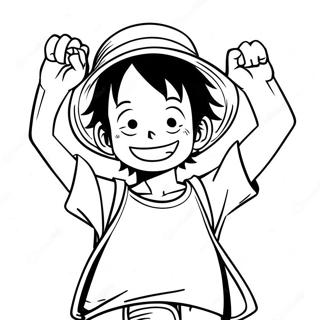 Luffy Menghulurkan Tangan Gambar Mewarna 60855 13360