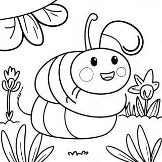 Rama Rama Tersenyum Di Taman Halaman Mewarna 61142 13442