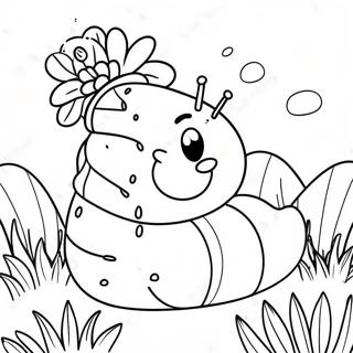 Rama Rama Tersenyum Di Taman Halaman Mewarna 61142 13443