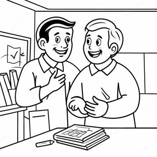 Halaman Mewarna Guru Teruja Memberi Pelajaran 62059 13683