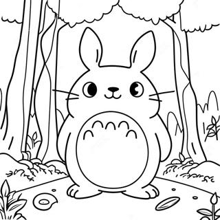 Halaman Mewarna Totoro Di Hutan Magik 62139-13687