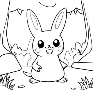 Halaman Mewarna Mimikyu Di Hutan Magik 64060-14208