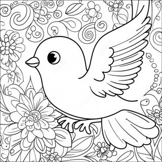 Halaman Mewarna Burung Merpati Perpaduan 64804-13948