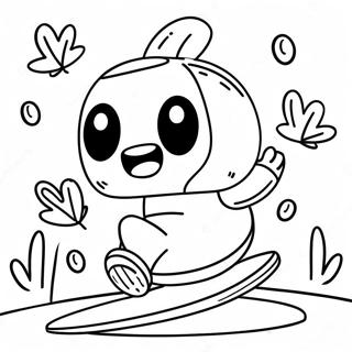 Halaman Mewarna Watak Fall Guys Yang Meluncur 64909-14002