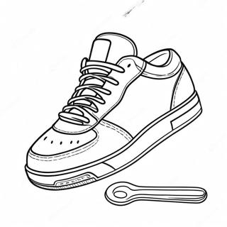 Halaman Mewarna Kasut Sneaker Retro 65448 14319