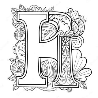 Halaman Mewarna Huruf H Yang Gembira 67081-14672