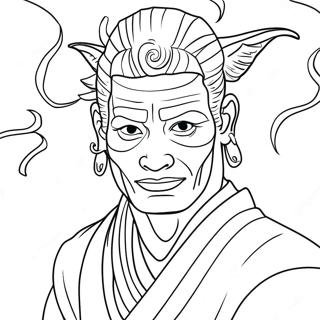 Halaman Mewarna Gojo Menggunakan Teknik Terkutuk 67714 14822