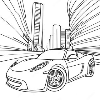 Halaman Mewarna Kereta Sukan Pantas 68319-14960