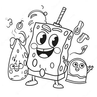 Spongebob Dan Patrick Halaman Mewarna