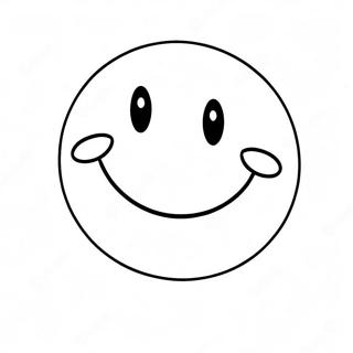 Halaman Mewarna Muka Tersenyum Yang Lucu 69484 15217