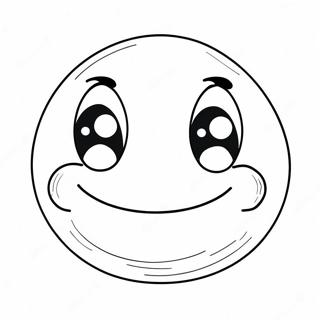 Halaman Mewarna Muka Tersenyum Yang Lucu 69484 15218