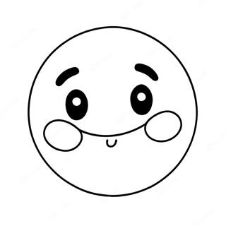 Halaman Mewarna Muka Tersenyum Yang Lucu 69484 15219