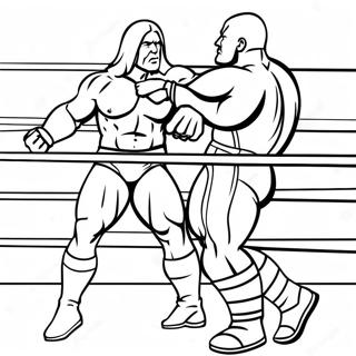 Halaman Mewarna Pertandingan Wwe Intens 70046-15333