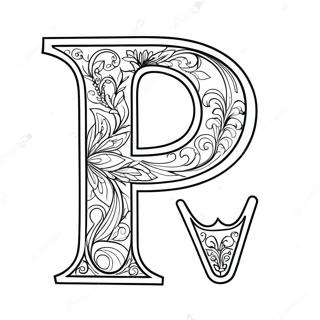 Halaman Mewarna Huruf P Yang Bangga 71578 15674