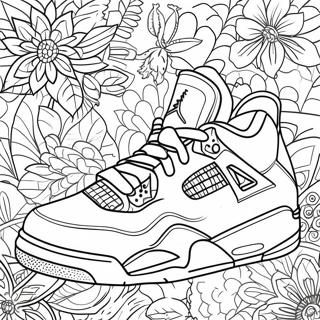 Jordan 4 Sneaker Halaman Mewarna