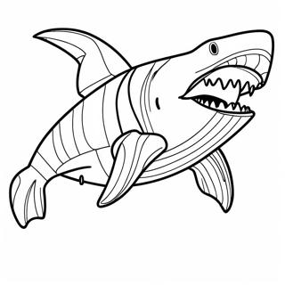 Halaman Mewarna Megalodon 72568-16287