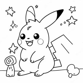 Halaman Mewarna Pikachu Krismas 72671-16366