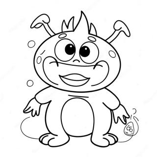 Halaman Mewarna Monster Sarcastik Yang Nakal 73089-16704