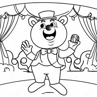 Halaman Mewarna Buster Moon Menyanyi Di Pentas 73368 16911