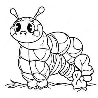 Halaman Mewarna Ulat Eric Carle Yang Lapar 73421 16957