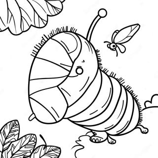 Halaman Mewarna Ulat Eric Carle Yang Lapar 73421 16959