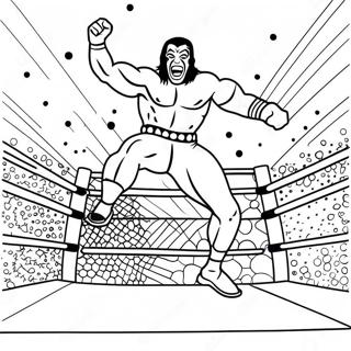 Halaman Sambungkan Titik Wrestler Wwe Berwarna Warni Melompat Ke Atas Lawan 73804 17250