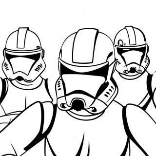Halaman Mewarna Pasukan Clone Trooper Halaman Mewarna