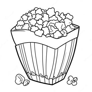 Halaman Mewarna Popcorn Mentega 74368-17691