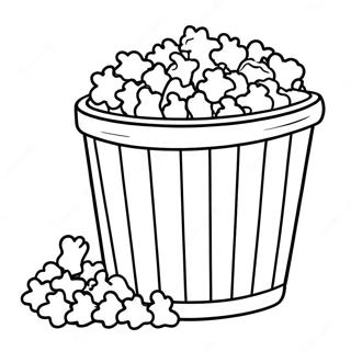 Halaman Mewarna Baldi Popcorn Berwarna Warni 74369-17693