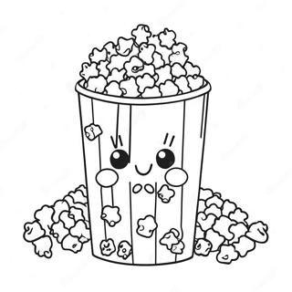 Halaman Mewarna Baldi Popcorn Berwarna Warni 74369-17696