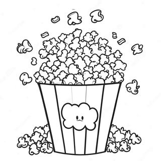 Halaman Mewarna Popcorn Di Pawagam 74370-17697