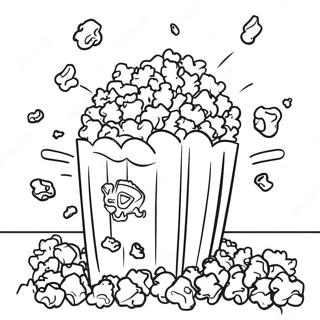 Halaman Mewarna Popcorn Di Pawagam 74370-17699