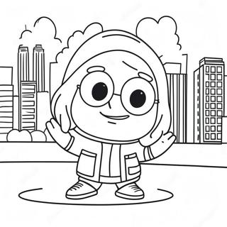 Halaman Mewarna Big City Greens Yang Cerah 74445 17756