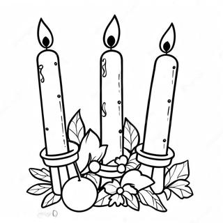 Halaman Mewarna Lilin Kwanzaa Meriah 74623-17890