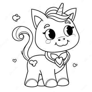 Halaman Mewarna Kucing Unicorn Magik Halaman Mewarna