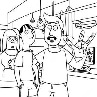 Bob's Burgers Halaman Mewarna