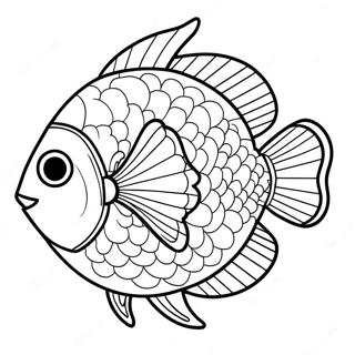 Halaman Mewarna Ikan Tropika Yang Ceria 75035-18209