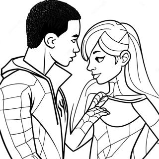 Halaman Mewarna Miles Morales Dan Gwen Stacy 7564-1137