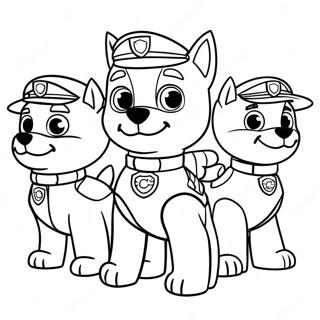 Halloween Paw Patrol Halaman Mewarna