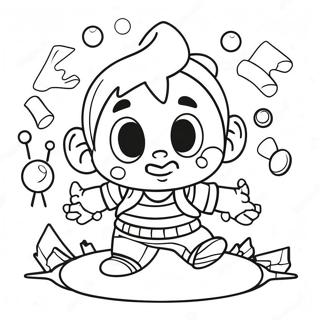 Bayi Menangis Marah Membuang Mainan Halaman Mewarna 76221 19141