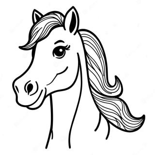 Halaman Mewarna Potret Kuda Liar Yang Menakjubkan 76271 19178