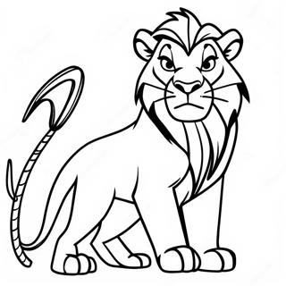 Halaman Mewarna Scar Dari The Lion King 76372 19258